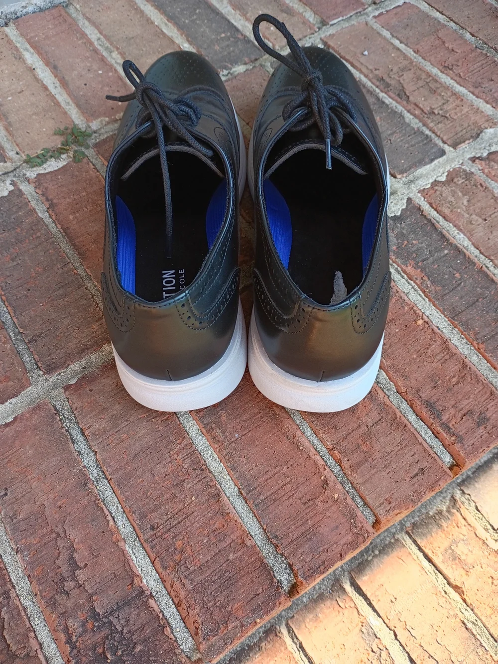 Men's Reaction Kenneth Cole Black Wingtip Dress Sneakers NWOT